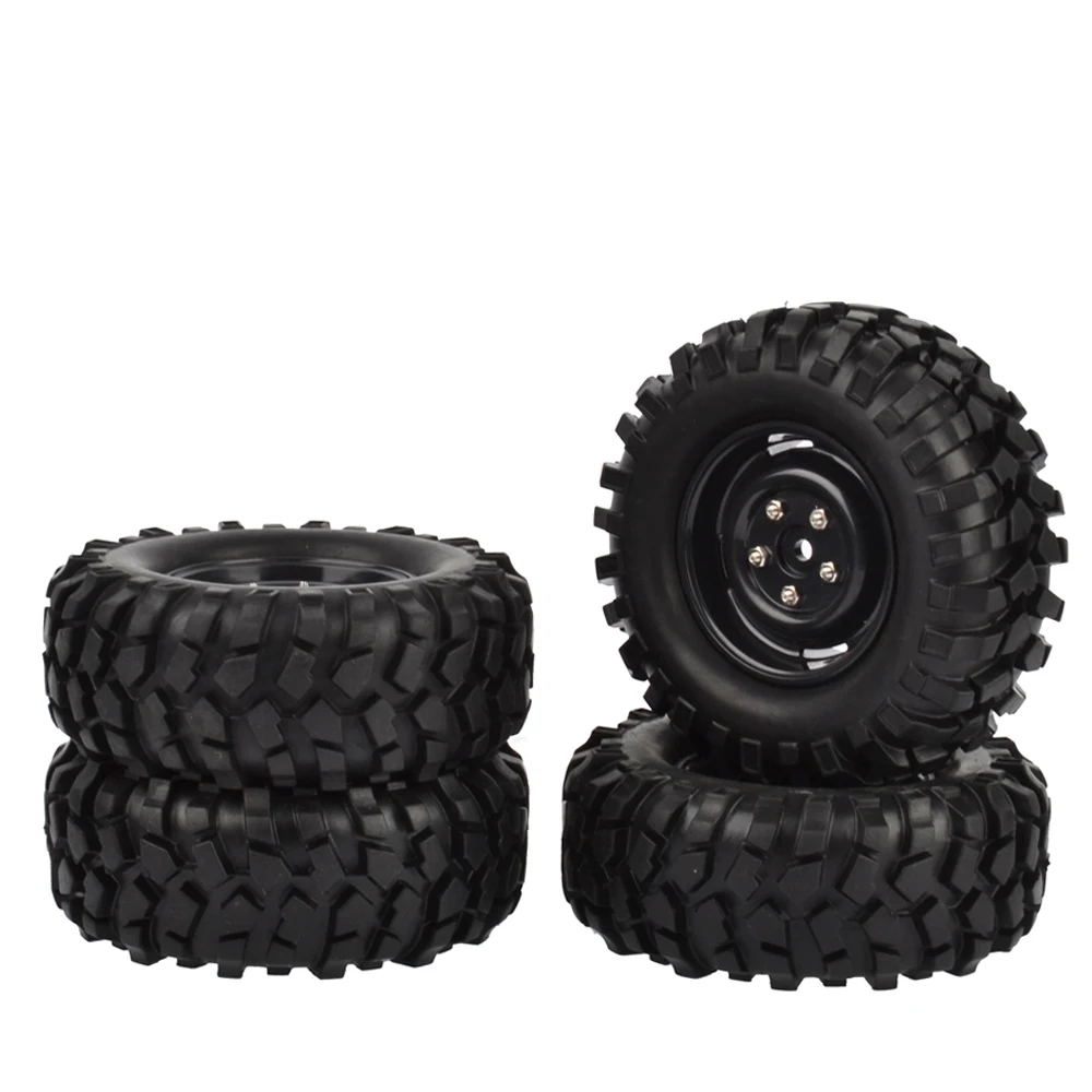 

4 шт. 96 мм 1,9 дюйма резиновые шины/шины и колесные диски для Axial SCX10 D90 Tamiya CC01 1:10 Радиоуправляемый гусеничный автомобиль