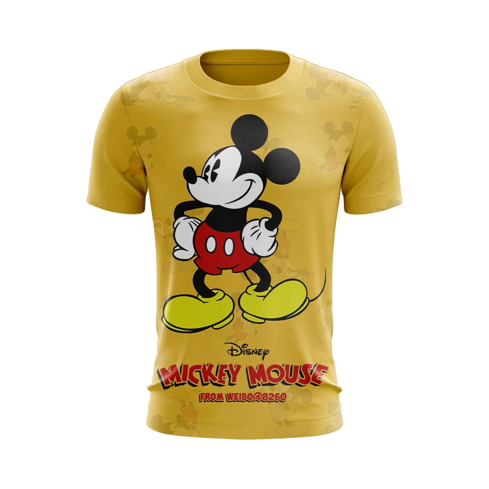 

Disney Oversized T-shirt Shirts Men's Clothing High Quality Summer T-shirts Party 2022 Mickey Mouse Fashion Children's Print 3XL