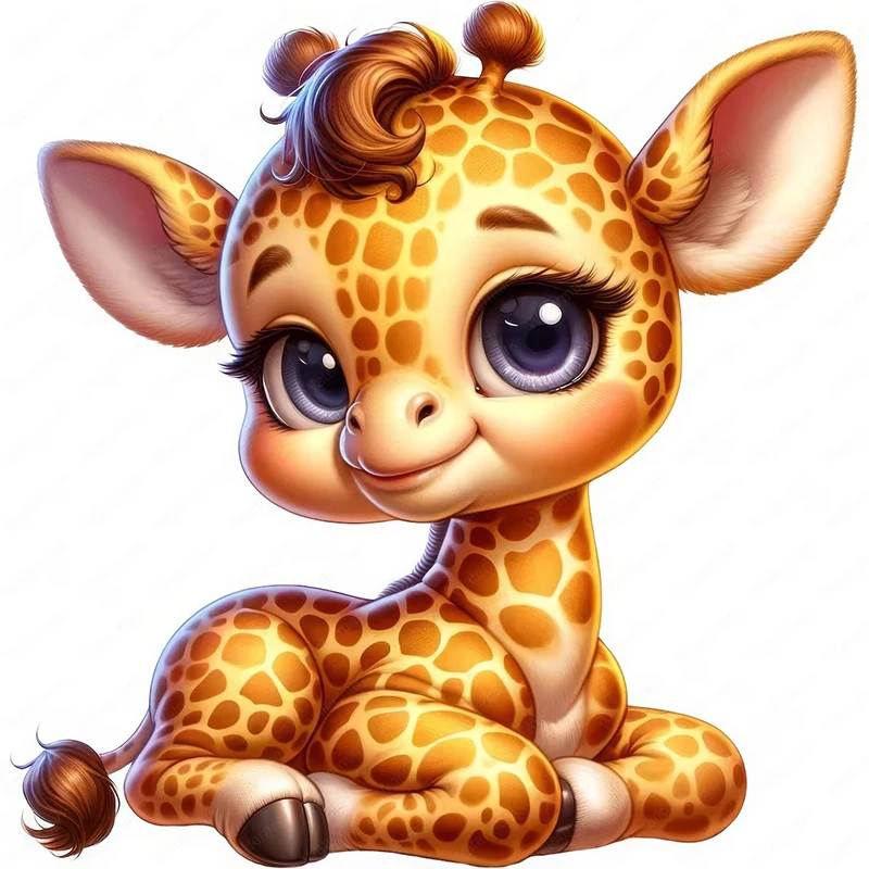 

Милые наклейки с жирафом