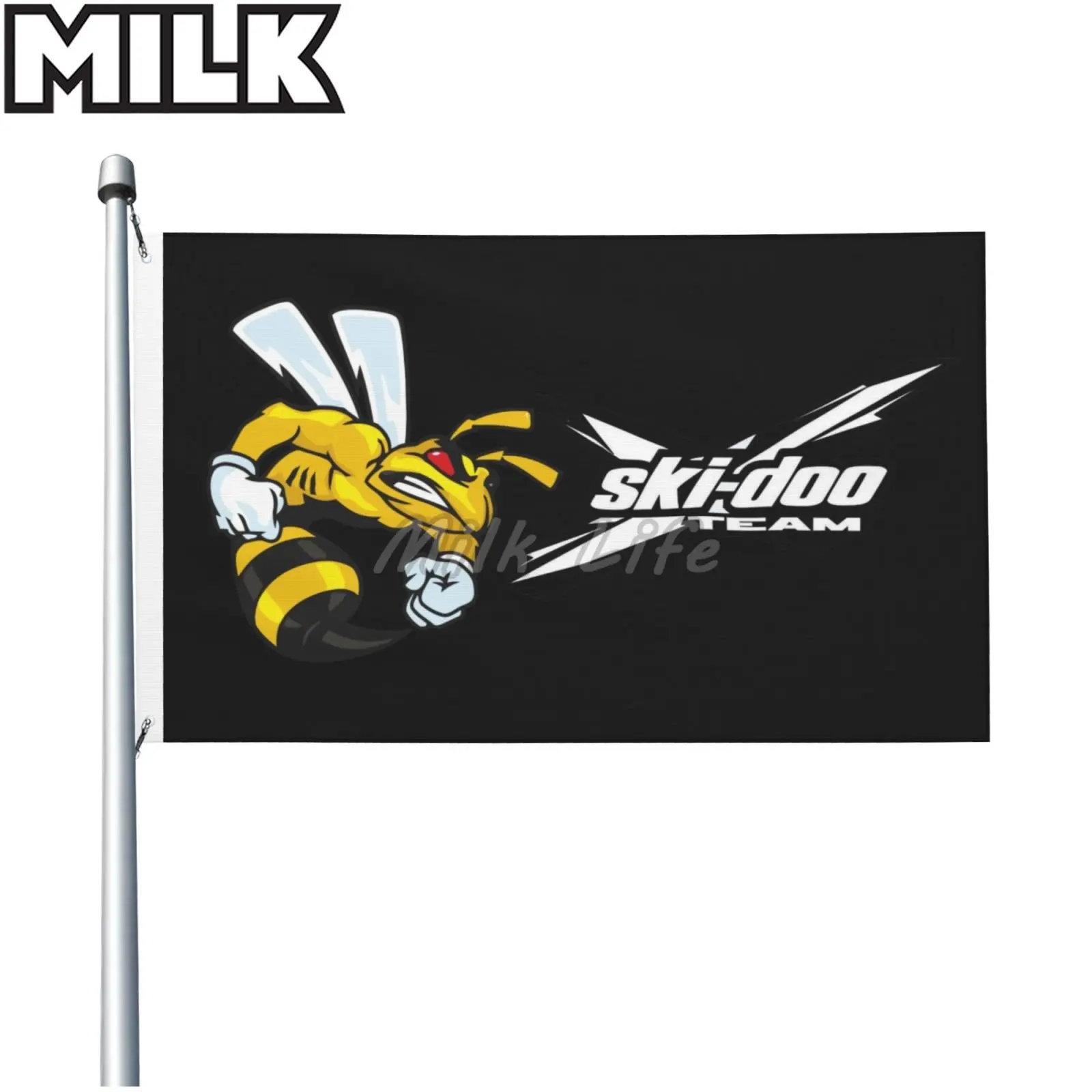 

Double-sided Printing SKI-DOO TEAM Logo 100% Polyester 3ft*5ft Flag Banner Flag with Grommet for Home Room Gerden Outdoor Decor