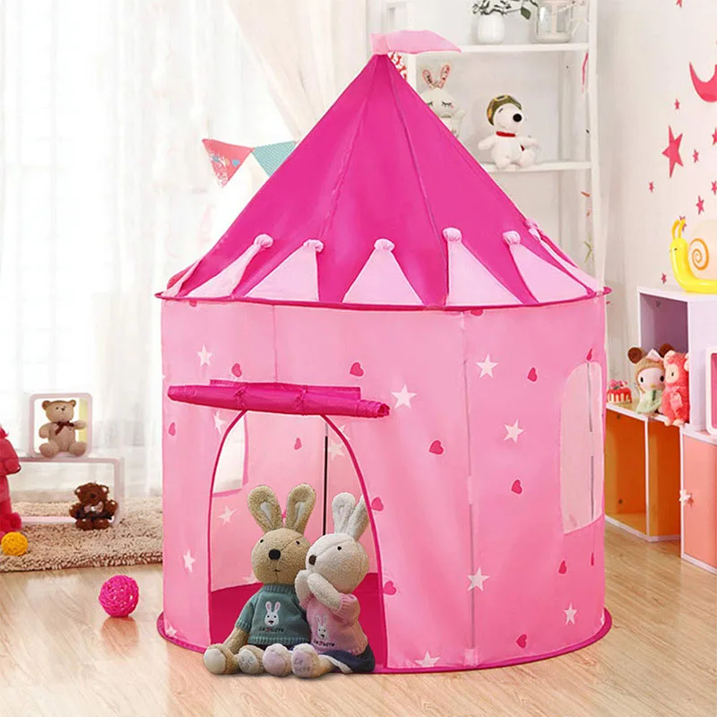 

Play Glowing Tent Ocean Ball Pool Luminous Castle Play House Portable Foldable Princess Folding Tent Outdoor Baby Toy Gift