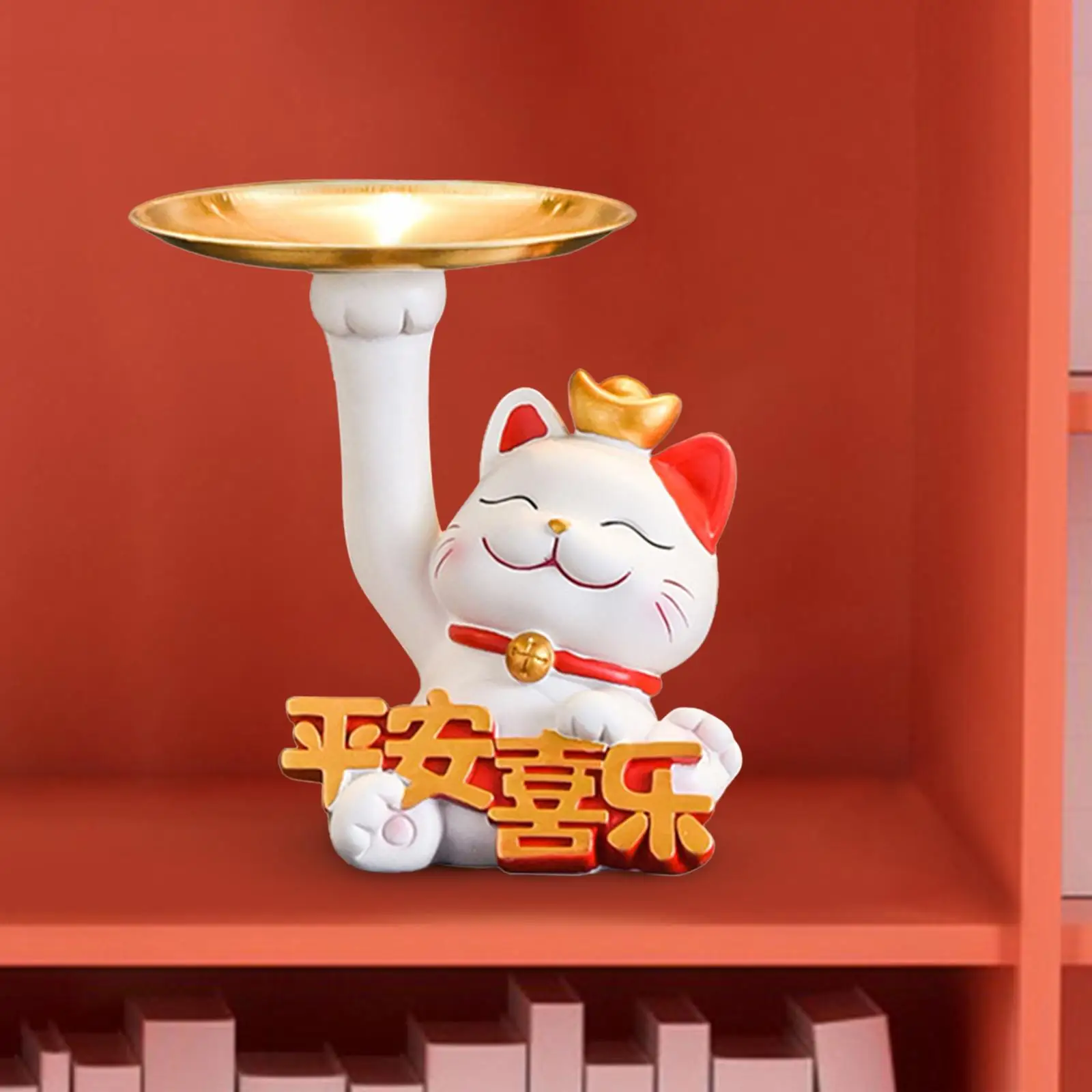 

Statues Animal Sculptures with Tray Resin Decor for Bathroom Cabinet Office