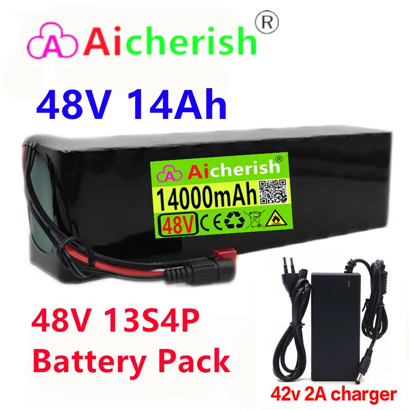Аккумулятор для электровелосипеда литий-ионный аккумулятор 18650 13/4p 48 В 14 Ач |