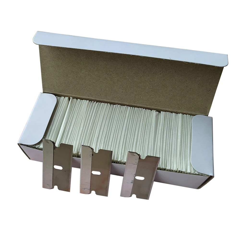 Blades Safety Scraper Glue Knife Glass Cleaner Replacement Carbon Steel Blade Ceramic Car Labels Remover E13