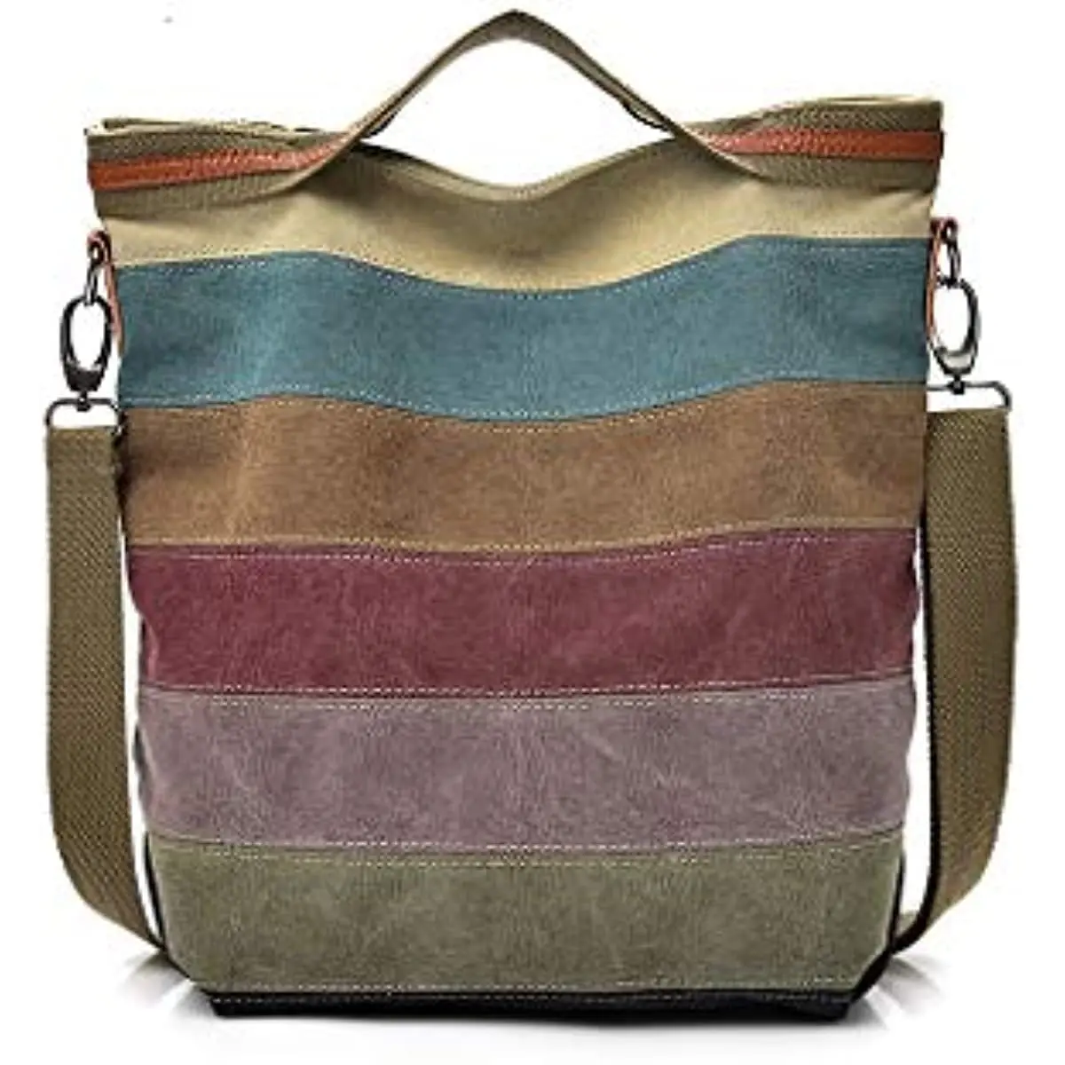 Купи Womens Shoulder Bags Canvas Hobo Handbags Multi-Color Casual Messenger Bag Top Handle Tote Crossbody Shoulder Bag Women за 1,234 рублей в магазине AliExpress