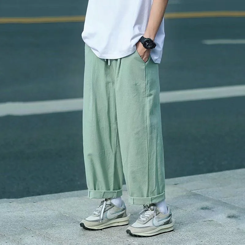 Summer 3 Color Cotton Casual Pants Men 