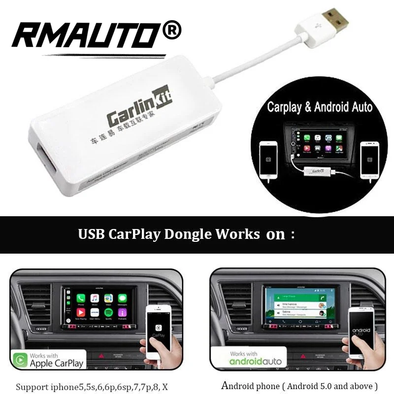 

Carlinkit миниатюрная USB-карта CarPlay, USB смарт-ключ для Apple CarPlay для Android, iOS, навигационный плеер, автомобильные аксессуары