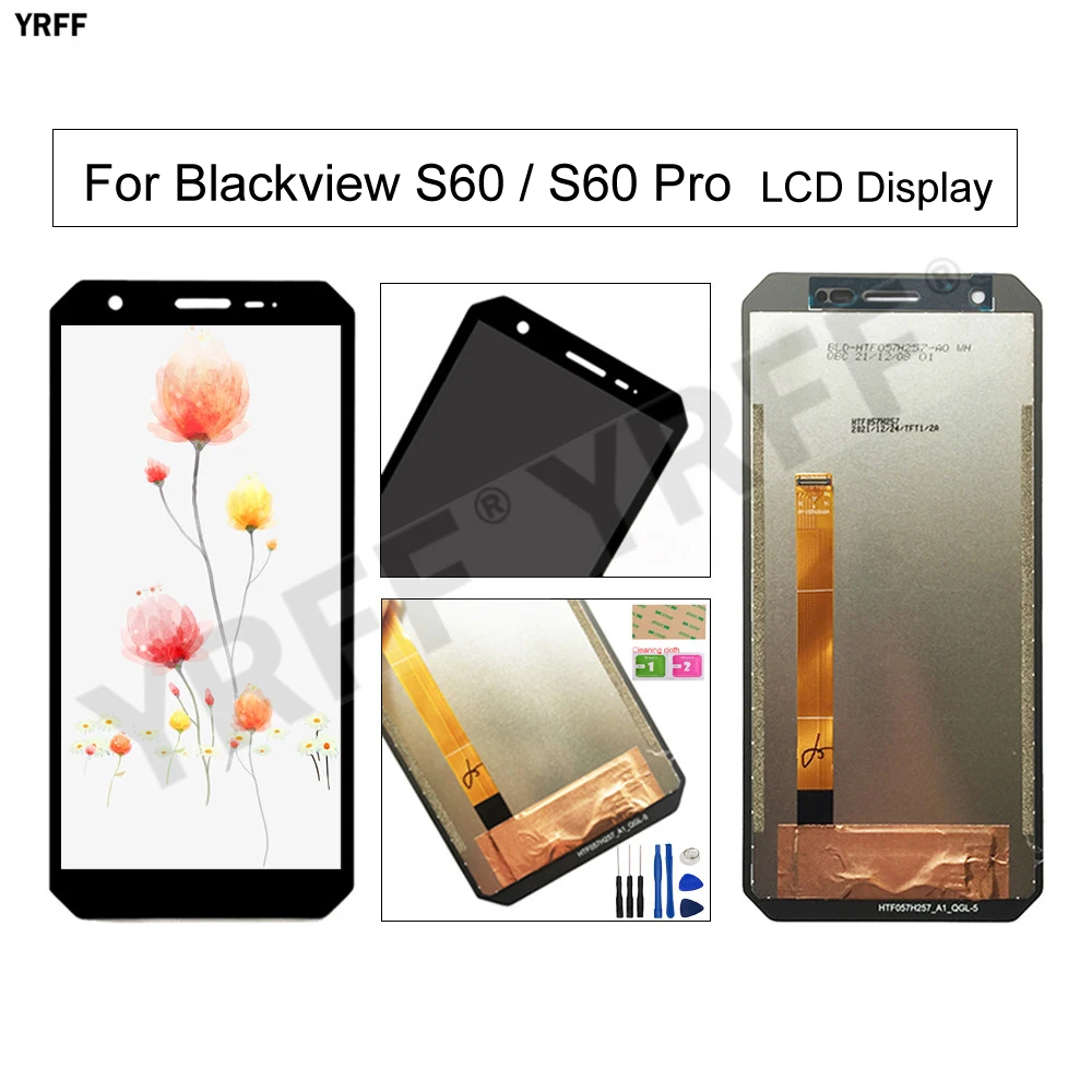 

S60 Mobile Phone LCD Screens For Blackview S60 Pro LCD Display Touch Screen Digitizer Glass Panel Sensor Phone Repair Parts