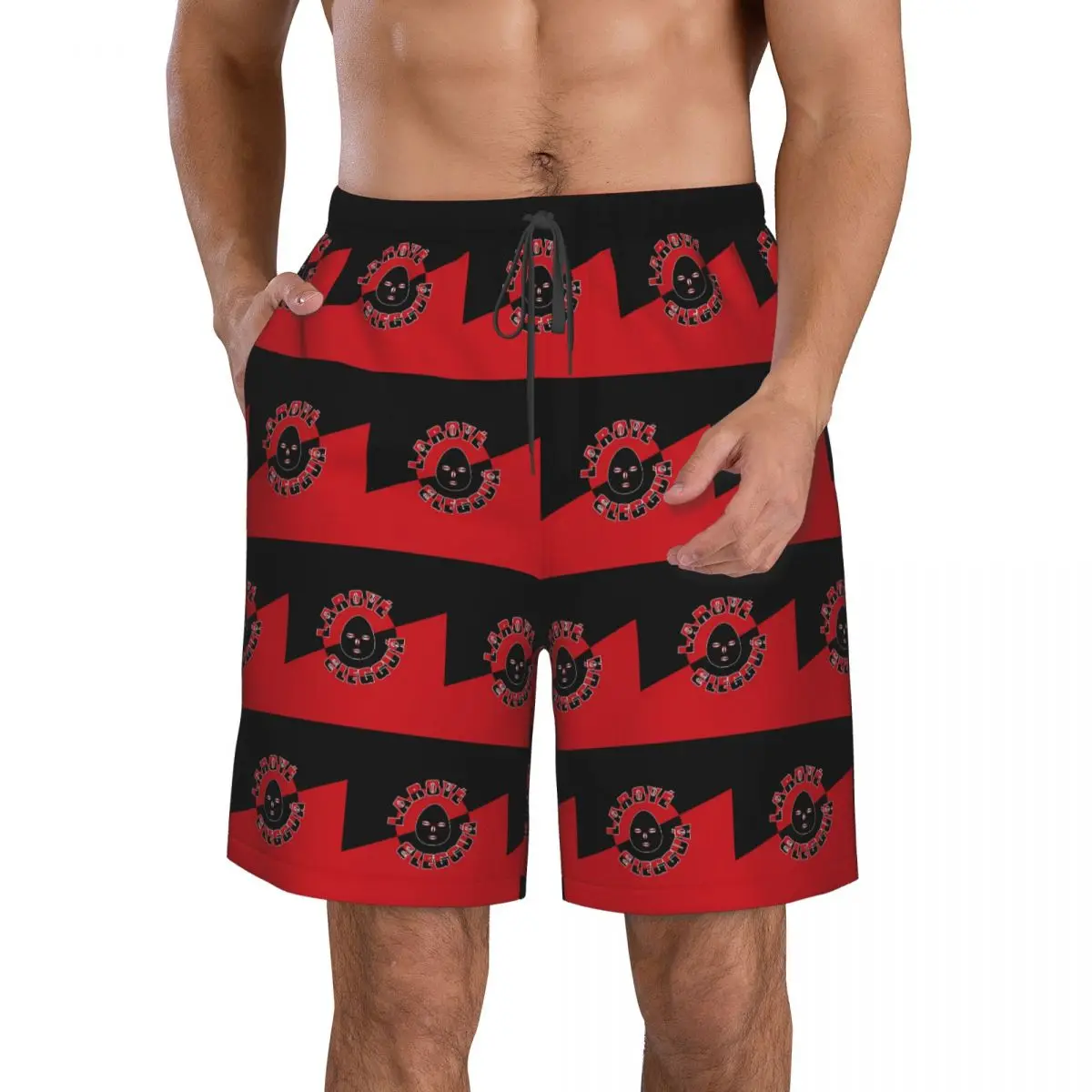 Фото Пляжные шорты Eleggua Trunks, повседневные быстросохнущие летние мужские шорты для плавания №2