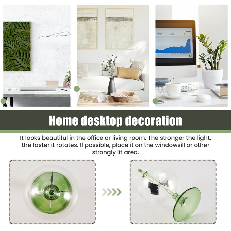 Зеленый радиометр на солнечной энергии вращающиеся лопасти ветряная мельница