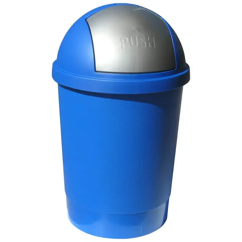 

Fashionable Gallon-Sized Swivel Lid Trash Can with Durable Plastic Design and Reinforced Handles.