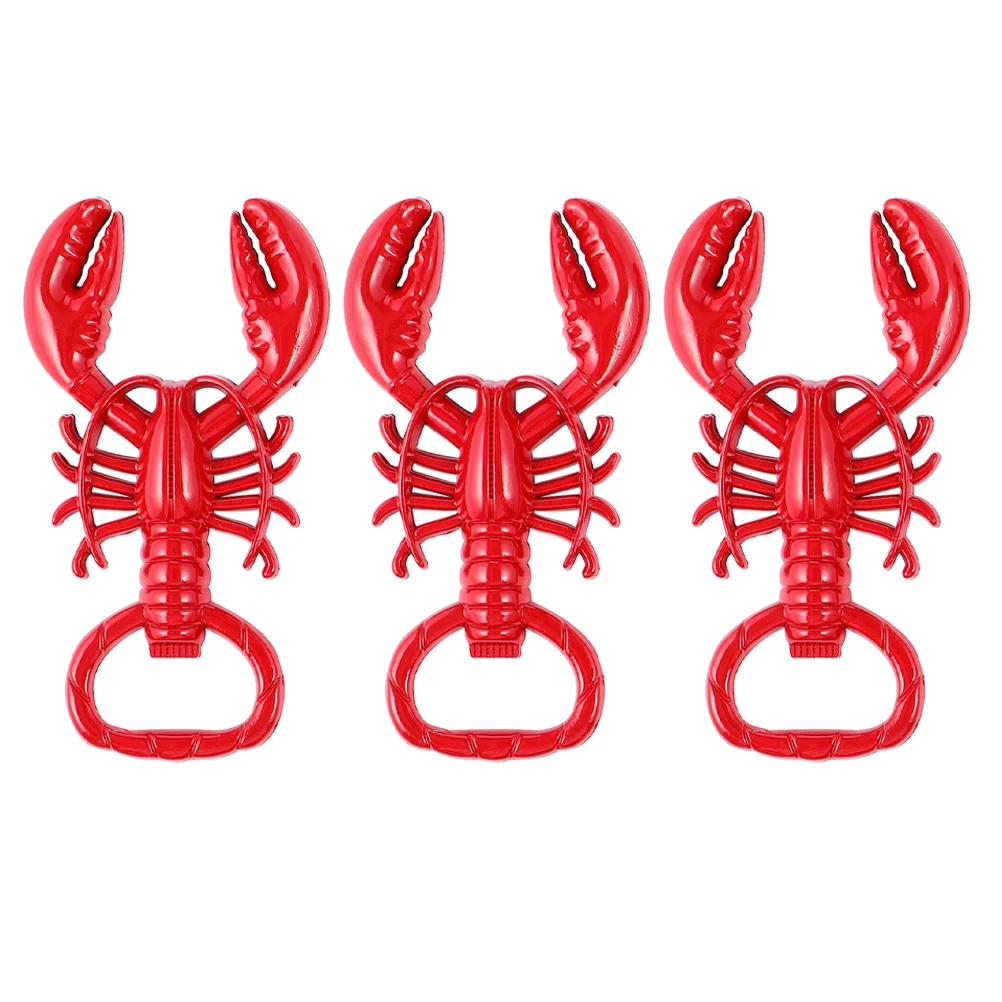 

3Pcs Lobster Opener Keychain Opener Key Chain Bottle Lid Opener Key