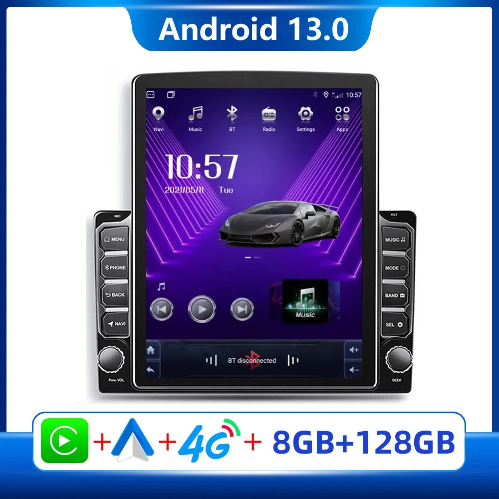 

Автомагнитола Carplay, 9,7 дюйма, Android 13, GPS, BT, USB