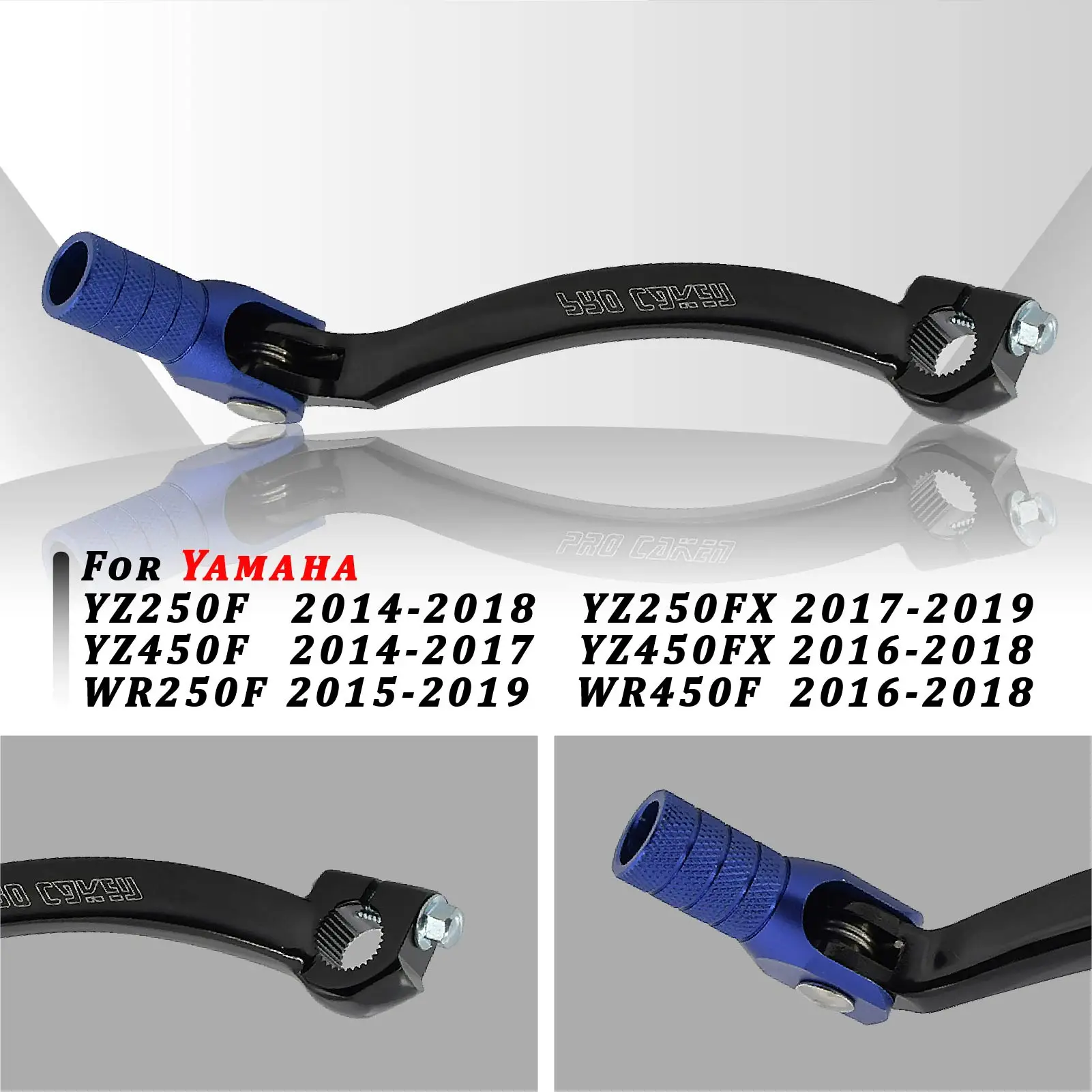 Мотоциклетный рычаг переключения передач с ЧПУ складной педали для Yamaha YZ250F YZ450F