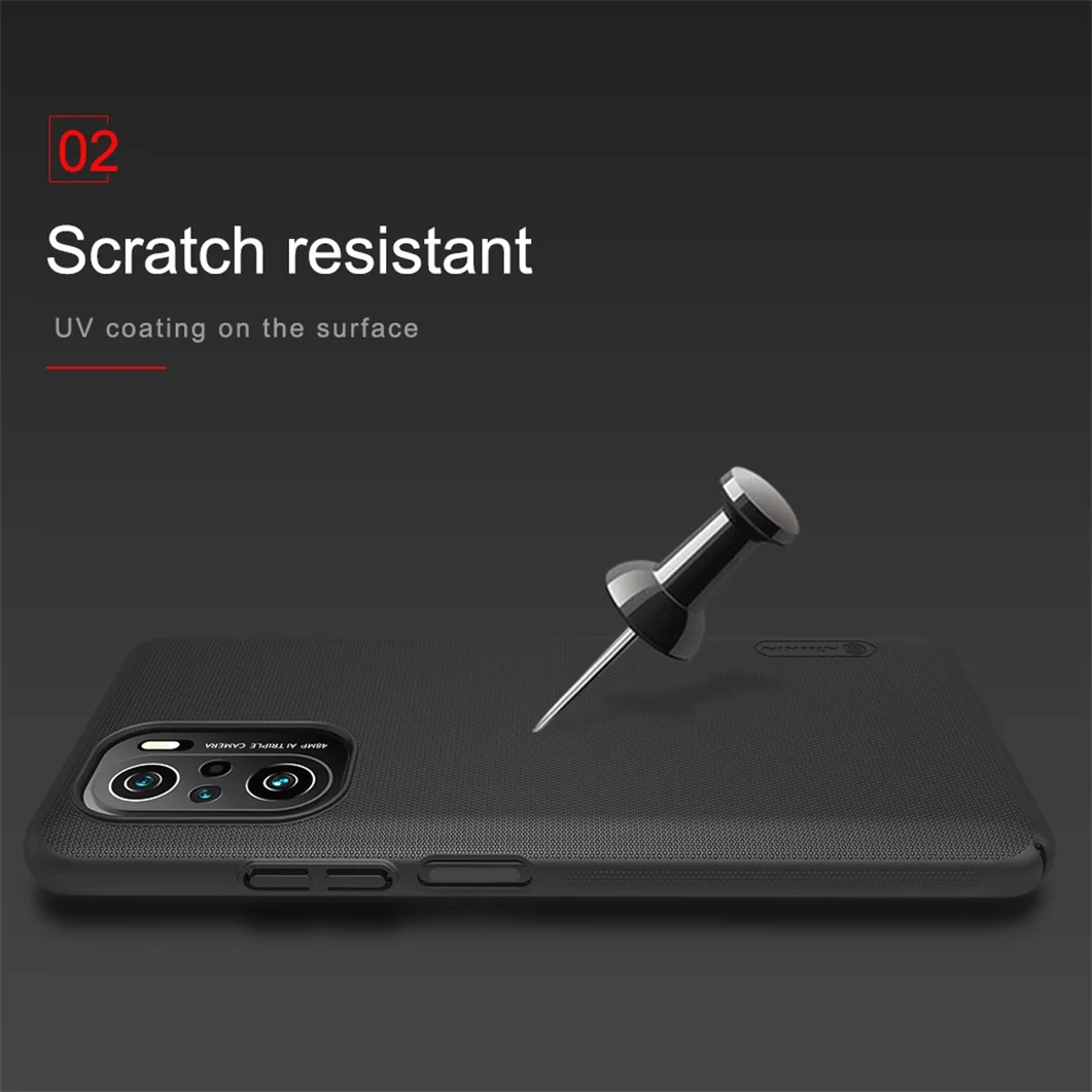 Чехол Nillkin Матовый для Xiaomi Poco F3 X3 Pro NFC жесткий защитный чехол телефона из