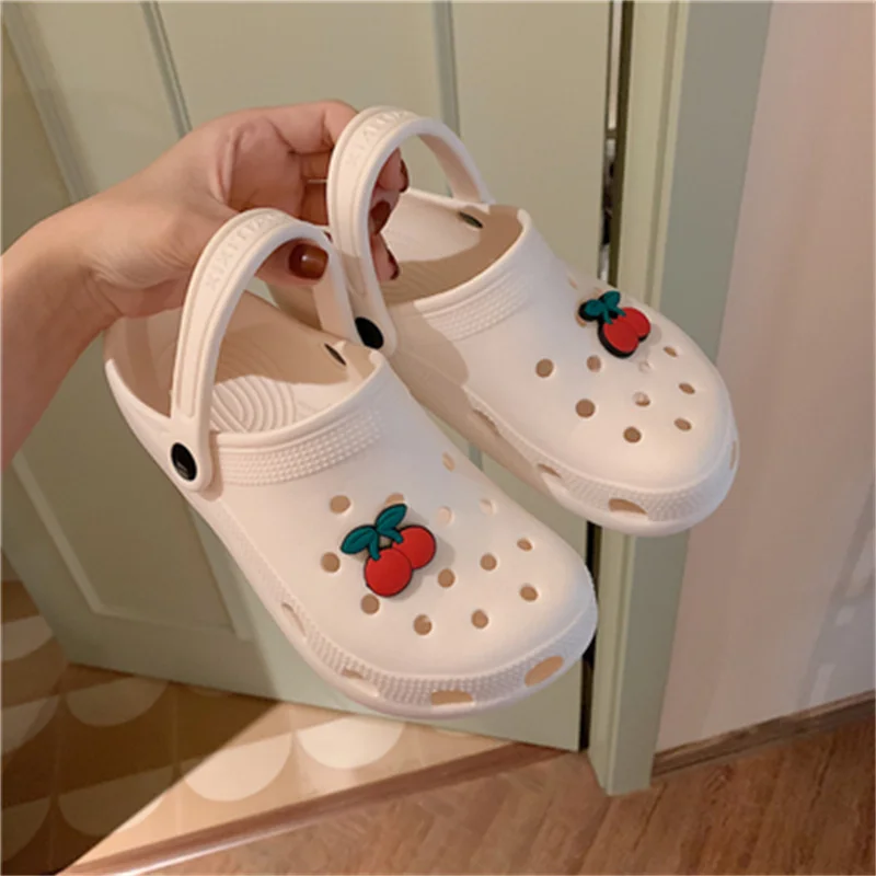 Summer Holiday Lazy Garden Shoes Women Home Simplicity Thick Slides EVA Quality Non-Slip Slippers Lady Outdoors Beach Slippers