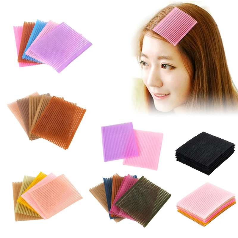 

10 шт. Волшебная челка, наклейка, квадратный коврик для волос, инструмент для ухода за бахромой, аксессуары для макияжа, наклейка для челки, коврик для волос, паста для челки, Макияж волос