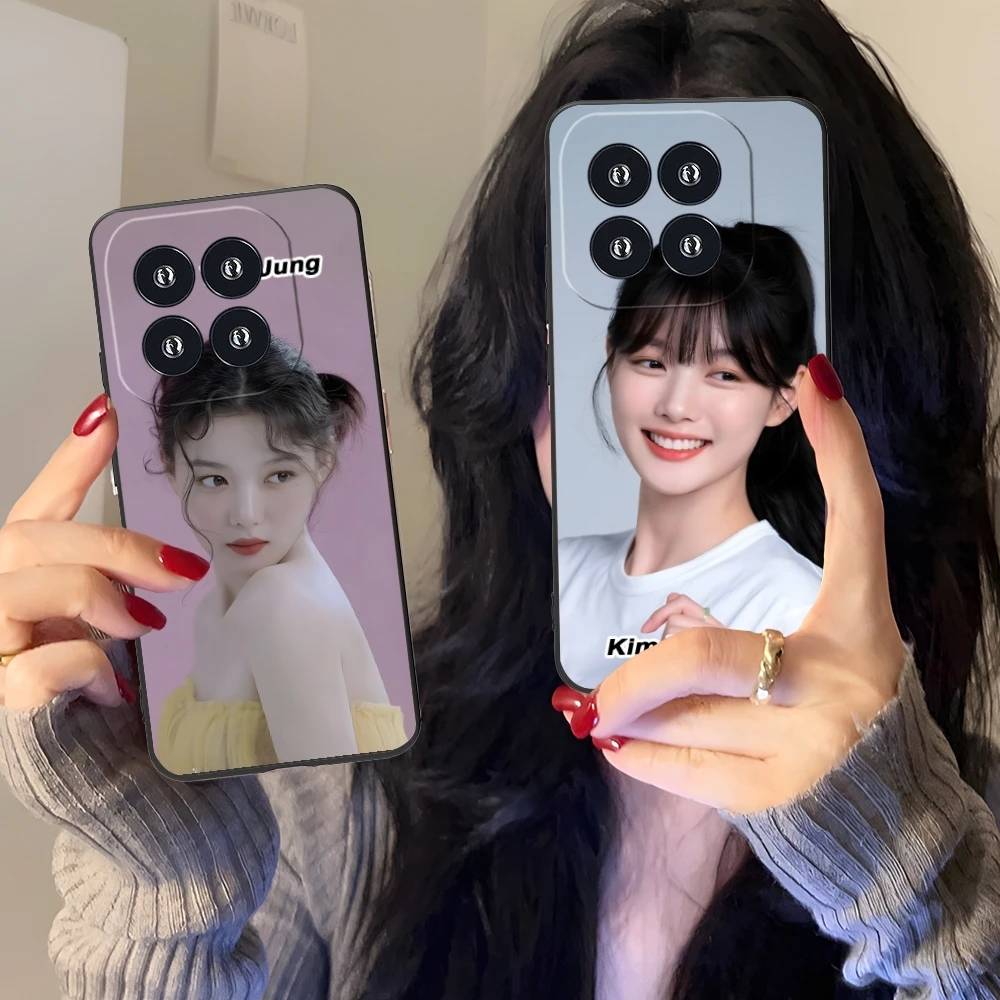 Чехол для мобильного телефона KPOP Kim You Jung Xiaomi 14 13 12 11 10 9 T Ultra Lite Pro S SE X 5G черный