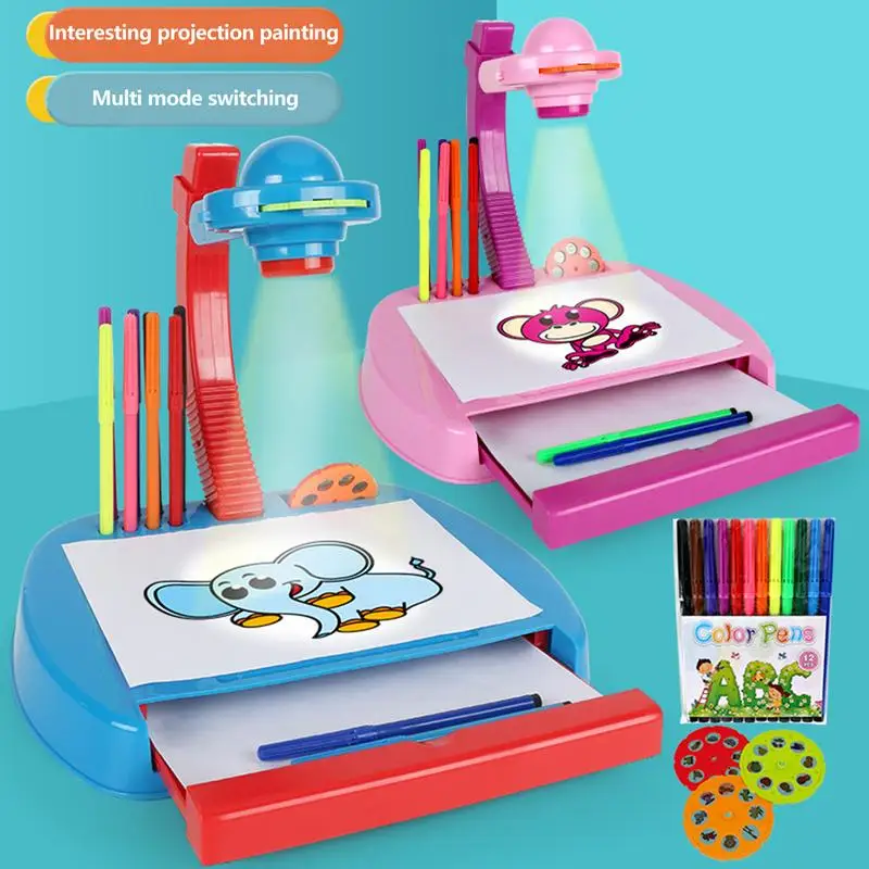 

Projection Drawing Board Educational Children Drawing Projector Table Multi-Function Intelligent Projection Painting Machine