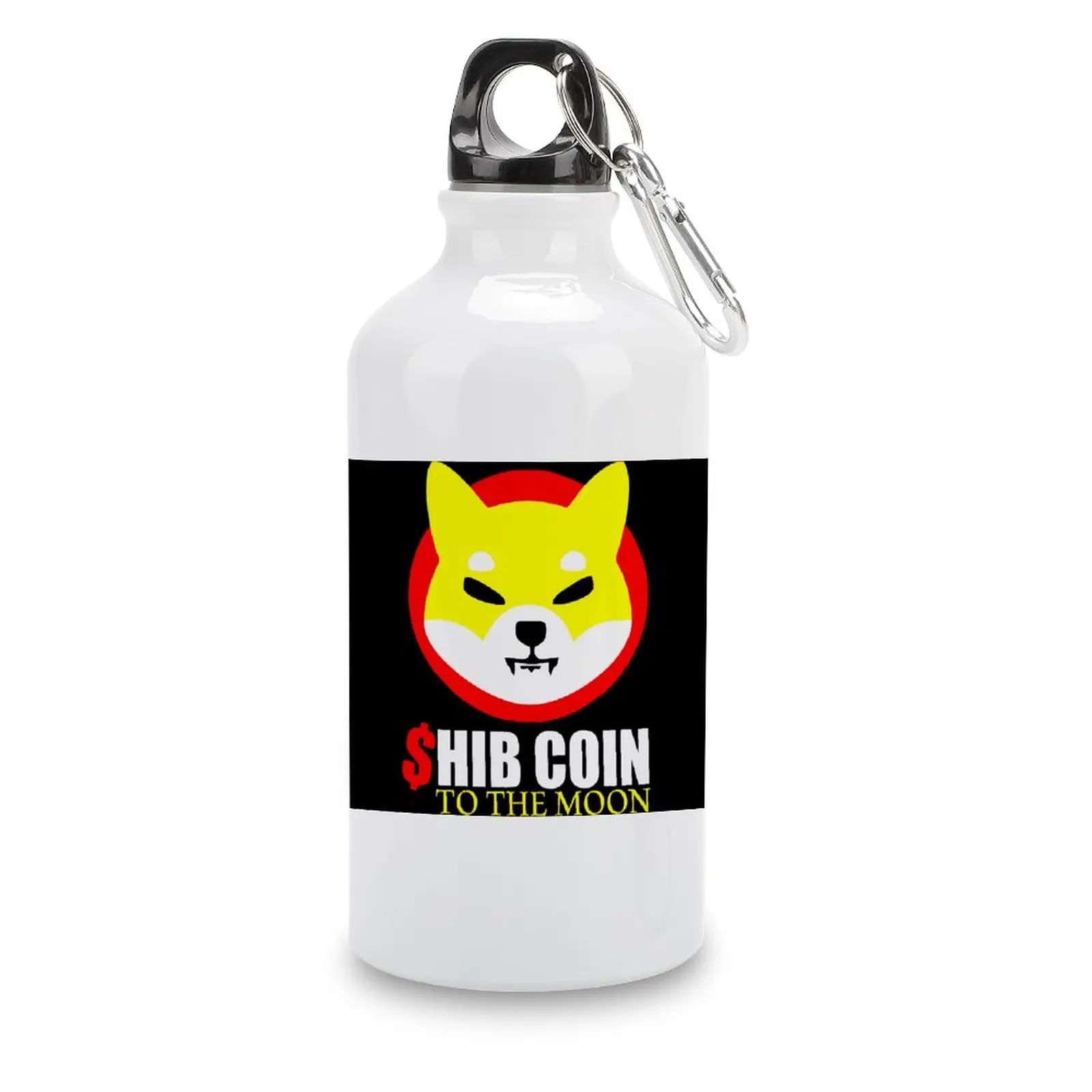 

Shiba Inu Token Crypto Shib Coin To The Moon Cryptocurrency DIY Sport Bottle Aluminum Vintage Kettle Beer Mugs Vacuum Flask Fun
