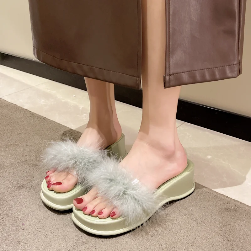 

2023 New Women's Slipper Fashion Flats Outdoor Beach Slide Furry Casual Fashion Comfortable Home Shoe Women's Shoe Women Slipper