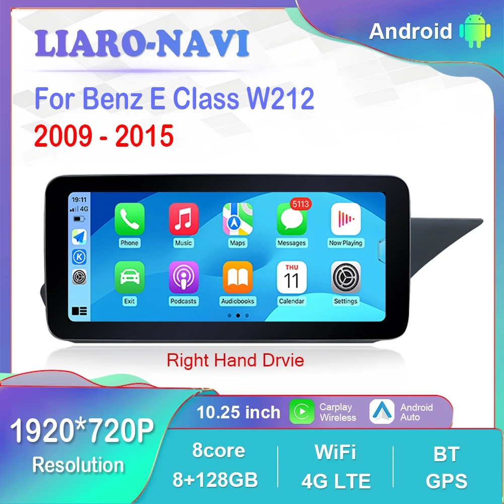 12 3-дюймовый правый Drvie для Mercedes Benz E Class W212 2009-2015 NTG 4.0 4.5 Система Android Автомобильный