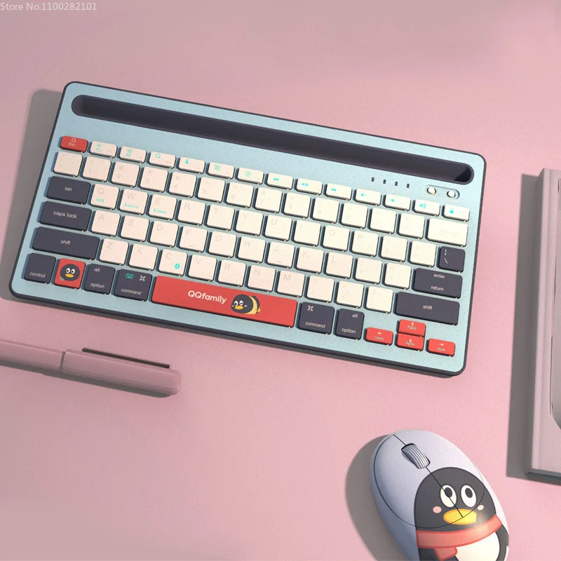 

Wireless Bluetooth Keyboard Portable Chocolate Keyboard Applicable To Ipad Mobile Phone and Tablet Computer Office Accessory A