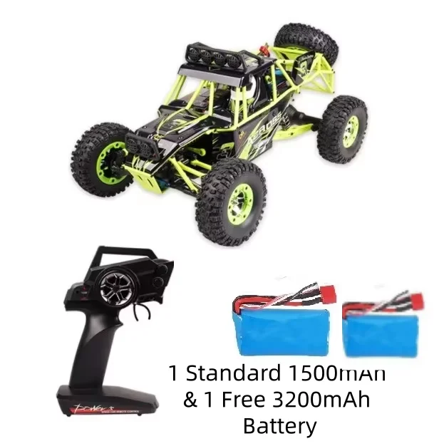 Фото Радиоуправляемая гоночная машина Wltoys 12428 1/12, высокоскоростная (50 км/ч), полноприводная внедорожная, с дистанционным управлением, из сплава, для скалолазания, с LED-подсветкой, багги, игрушка, подарок для детей №1