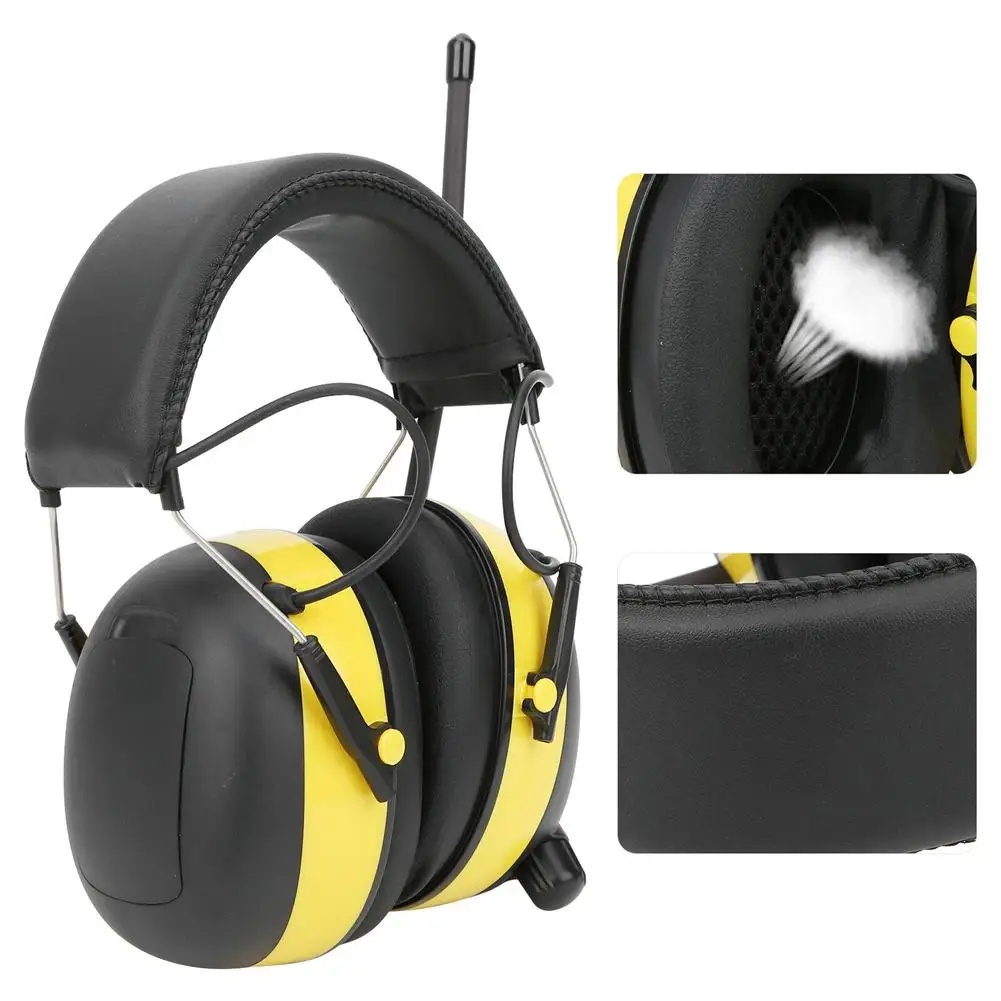 

Electronic Noise Reduction Earmuffs Hearing Protective Headset Digital Am / Fm Radio Stereo Adjustable Headband Ear Muffs