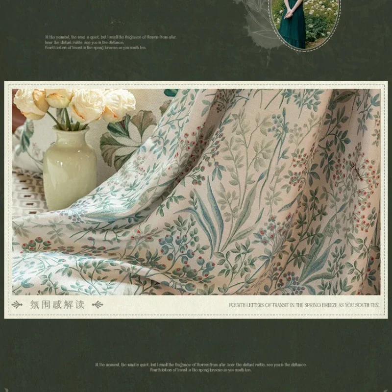 Американские занавески в сельском ретро-стиле для гостиной хлопковые