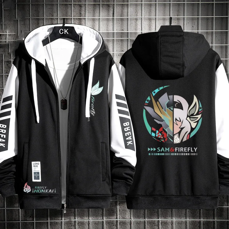 Honkai: Star Rail Firefly Косплей Костюм Толстовка на молнии с длинными рукавами Женская и