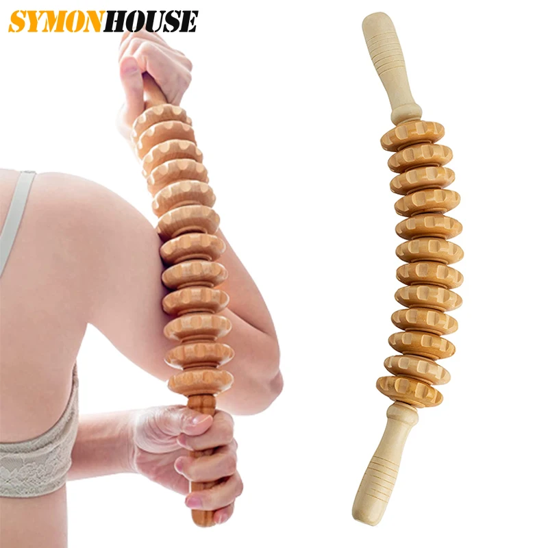 

Деревянный Шестеренчатый Массажер для уменьшения целлюлита, роликовый массажер с лимфатическим дренажом, инструмент для массажа тела