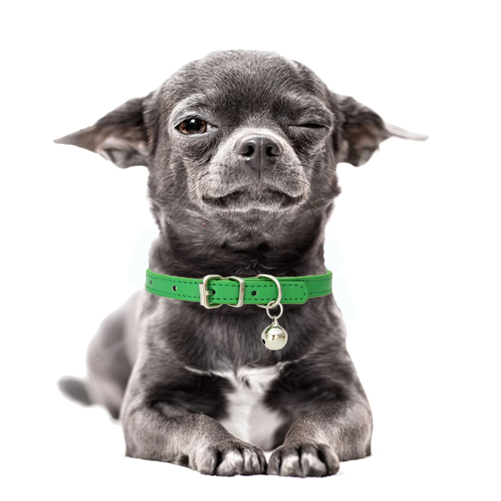 

Adjustable Jeweled Breakaway Crystal Rhinestone Soft Pu Leather Cat Collar Kitty Neckband For Small Dog Puppy Supplier With Bell
