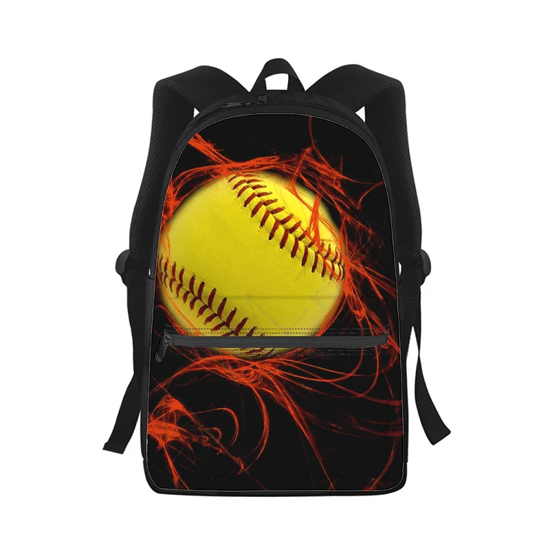 baseball movement Men Women Backpack 3D Print Fashion Student School Bag Laptop Backpack Kids Travel Shoulder Bag
