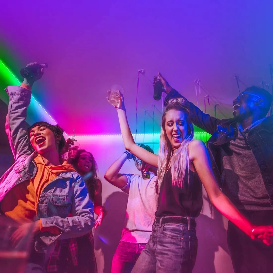 Светодиодная лента 12 В постоянного тока 5 м 5050 теплый белый зеленый красный синий