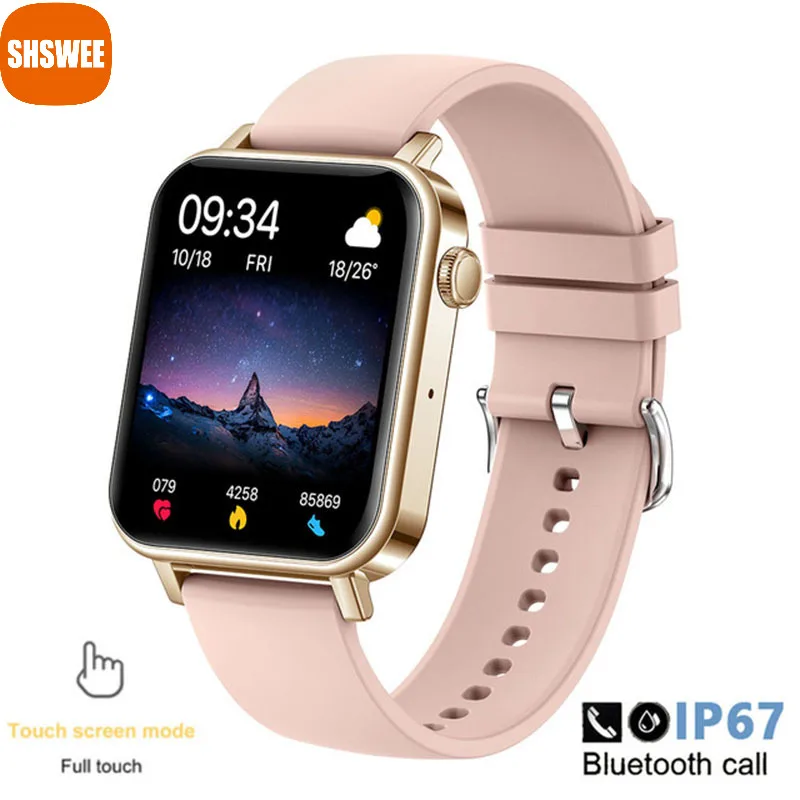 

Women Smart Watch Men Full Touch Screen Bluetooth Call Health Reminder Fitness Tracker Waterproof Smartwatch For Xiaomi Huawei