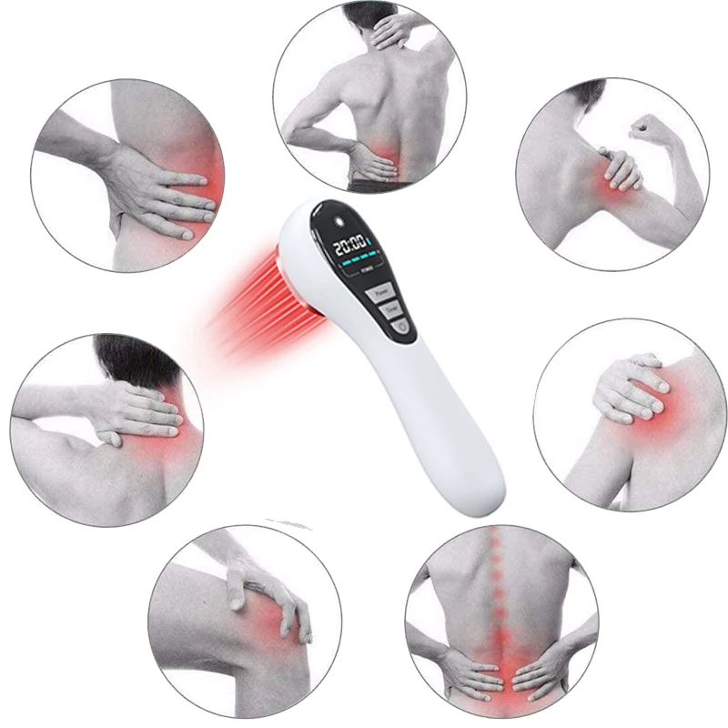 

Laser Therapy Device Handheld Physiotherapy Equipment 650nm 808nm For Arm Knee Wrist Back Pain Relief Aches Tennis Elbow