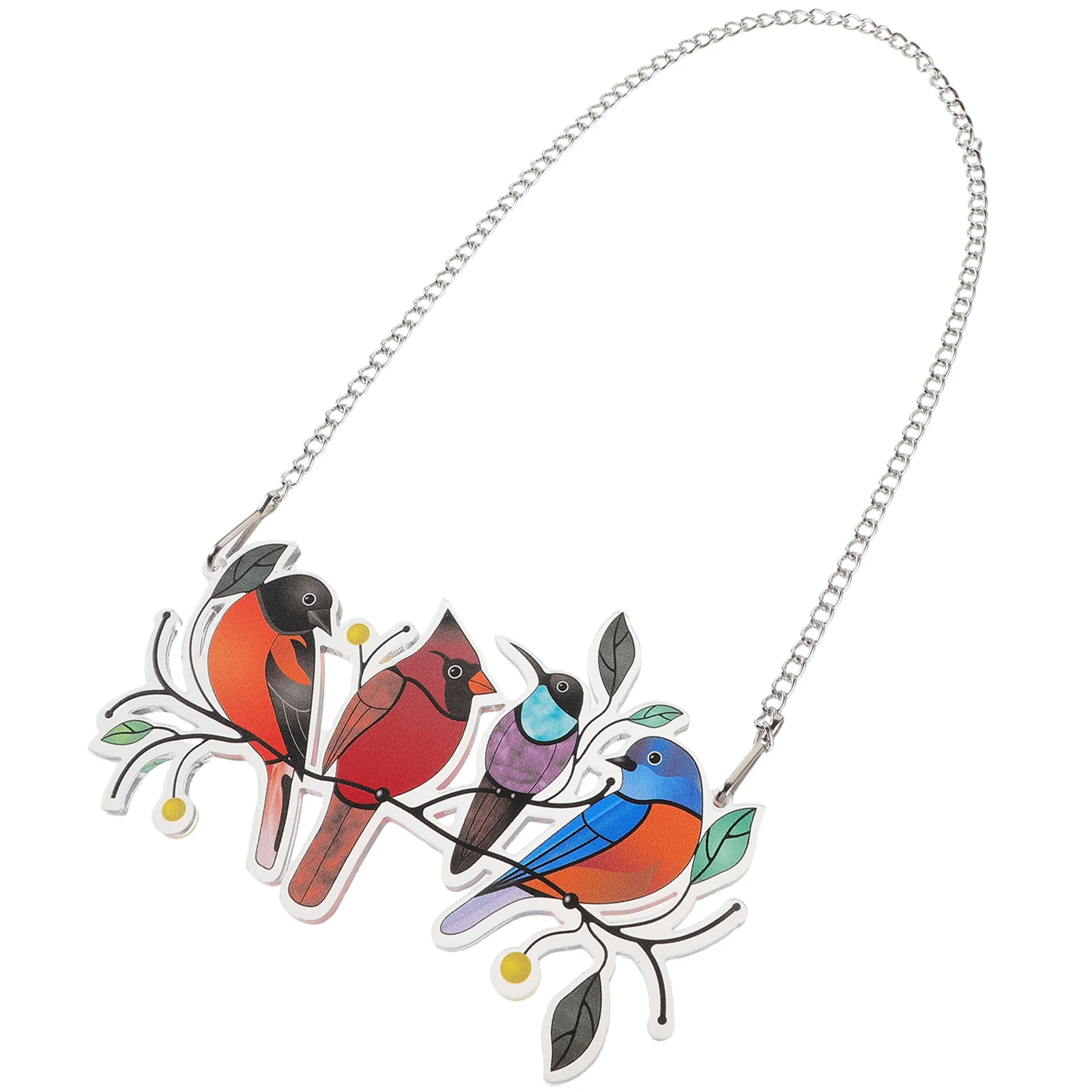 

Acrylic Wall Ornament Window Bird Branch Hanging Ornament Home Decor