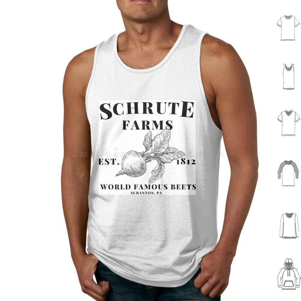 

Schrute Farms , World Famous Beets! Tank Tops Vest Sleeveless Schrute Farms The Office Dwight Schrute Beet Beets Scranton