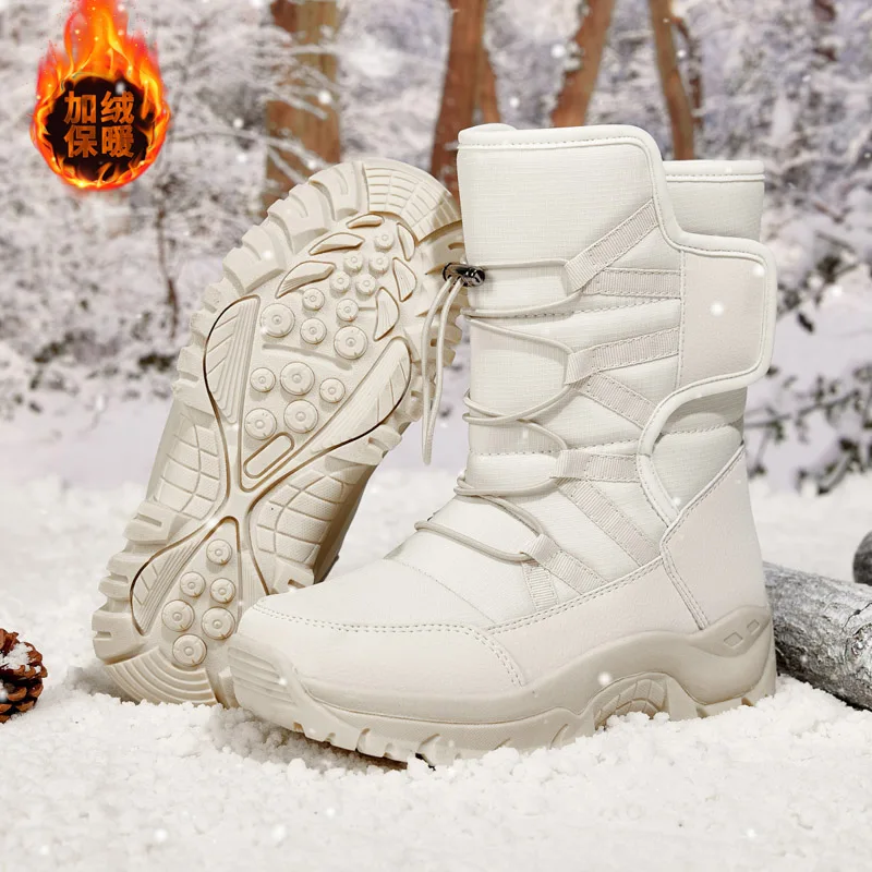 Winter Sport Shoes For Women Keep Warm Snow Botas Hombre Winter Boots Waterproof Female Snow Botines 2022 Black Botas Femininas