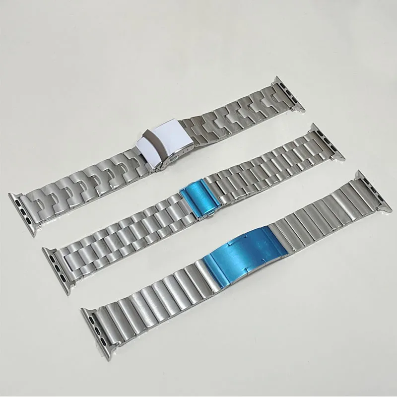 Luxury Titanium Alloy Band for Apple Watch Ultra 49mm 8 7 45mm 41mm Strap Link Bracelet for iWatch Series 6 5 4 3 SE 44mm 42mm