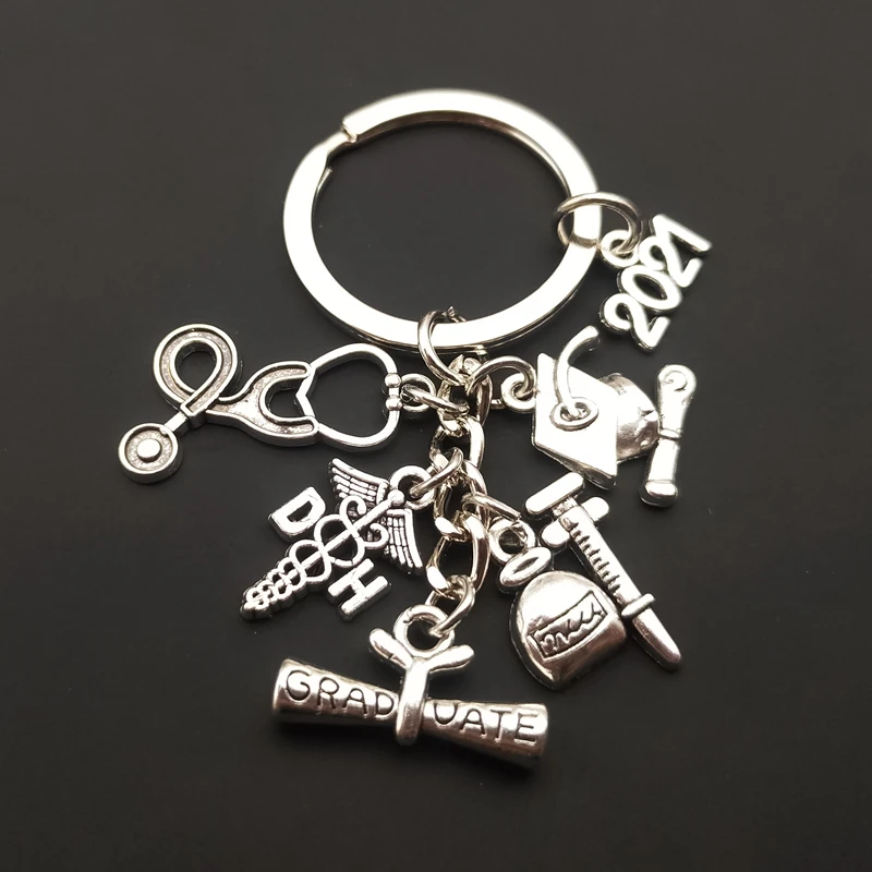 Брелок-шприц для медсестер стетоскоп брелок медицинской школы ювелирные изделия