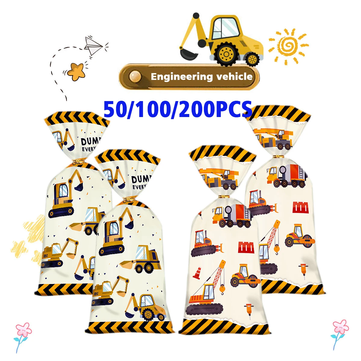 50/100/200 шт. разноцветные пакеты для конфет