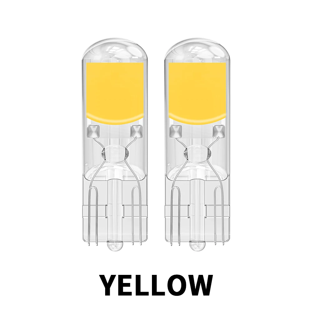 

2/10x W5W T10 Светодиодные лампы Canbus W5W COB Светодиодная клиновая лампа без привода 6000K 168 194 Светодиодная 5w5 Лампа для чтения салона автомобиля белая