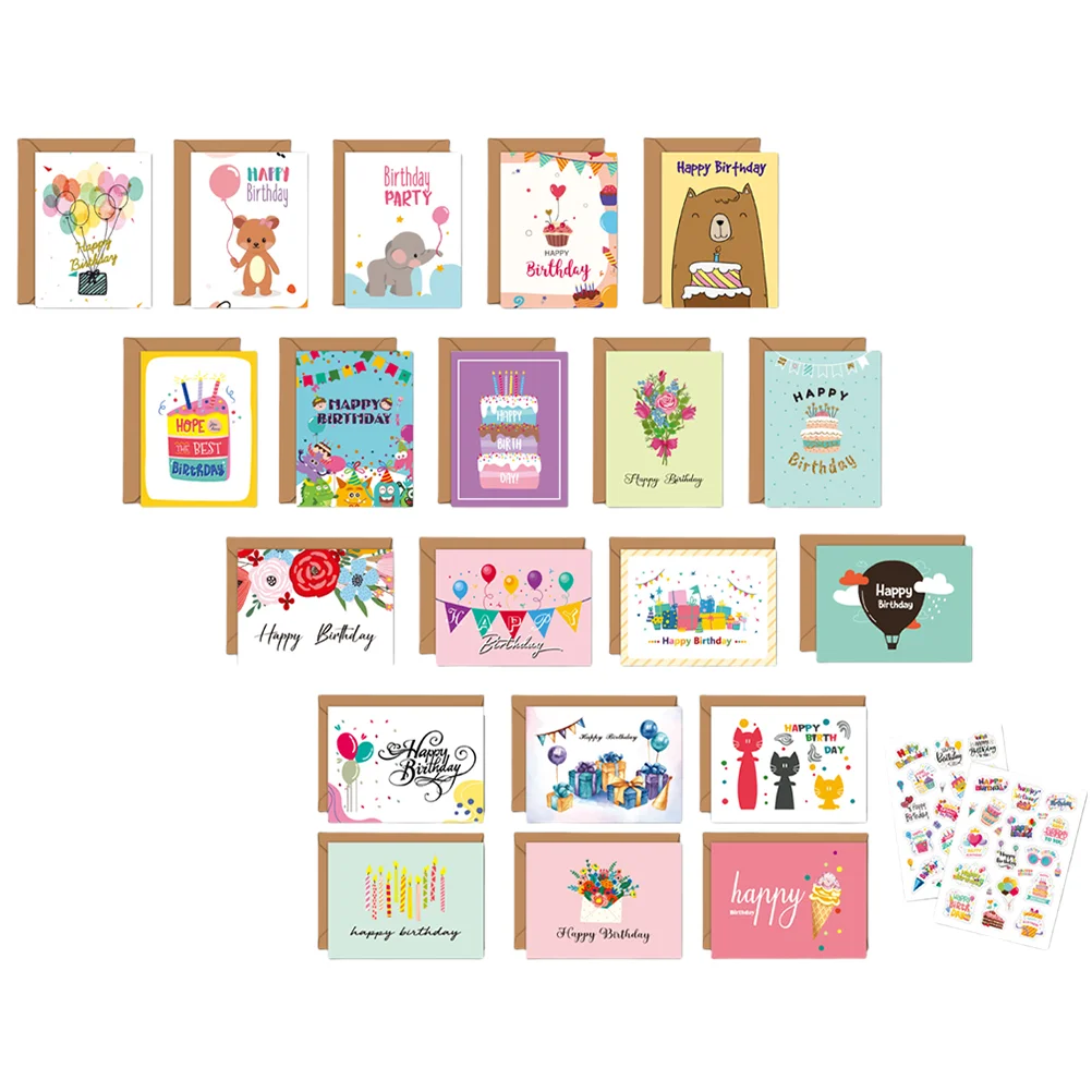 

Writing Paper Envelope Birthday Card Party Envelopes Greeting Cards Blessing Bulb Blank