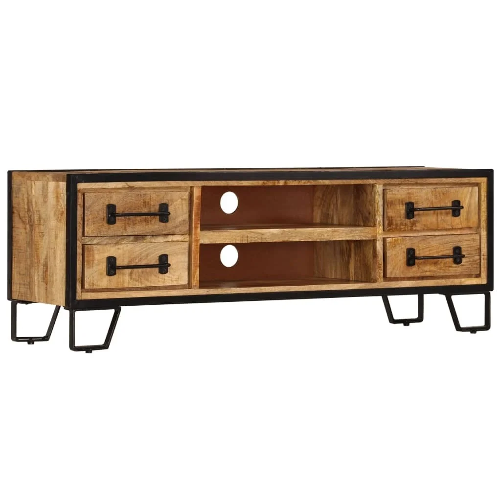 

TV Cabinet with Drawers 47.2"x11.8"x15.7" Solid Mango Wood