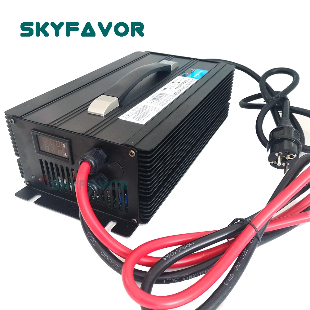 

Customized led display 12V 90A 24V 60A 36V 40A 48V 30A 60V 25A 72V 20A battery charger for Lead acid Lithium LifePO4 battery