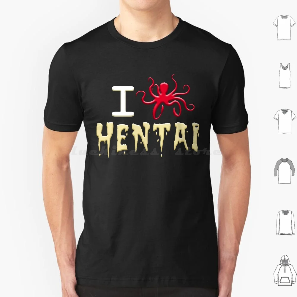 

I Love Hentai футболка большого размера 100% хлопок I Love Hentai Япония