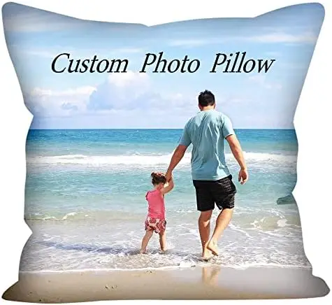 

Pillow, Personalized Photo Pillows, 16 x 16 \u201D(Including Pillow Insertion)Design Throw Pillow with Photo Text, Customize Pet