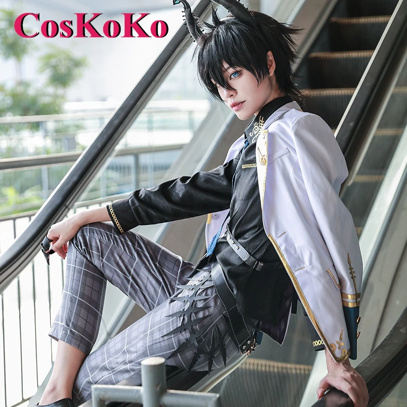 CosKoKo Ren Zotto Косплей Аниме Vtuber Nijisanji ILUNA Костюм Модная Униформа Мужской Полный
